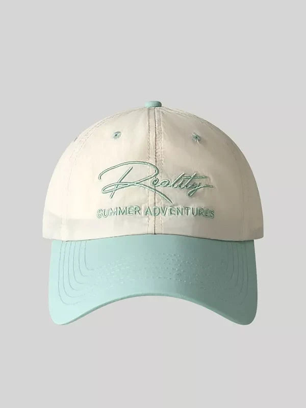 Letter Embroidered Adjustable Baseball Cap