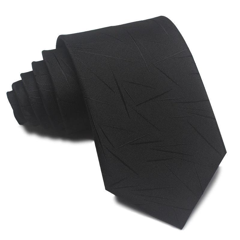 Men's 8CM Polyester Jacquard Striped Ties