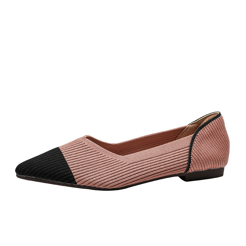 Women's Pointed-Toe Color Matching Flats