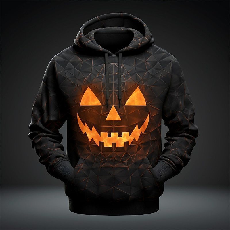 Halloween-themed Hooded Sweatshirt Heat Transfer Printing