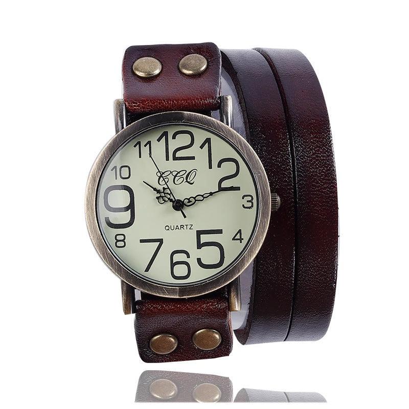 Retro Three-circle Casual Watch For Men