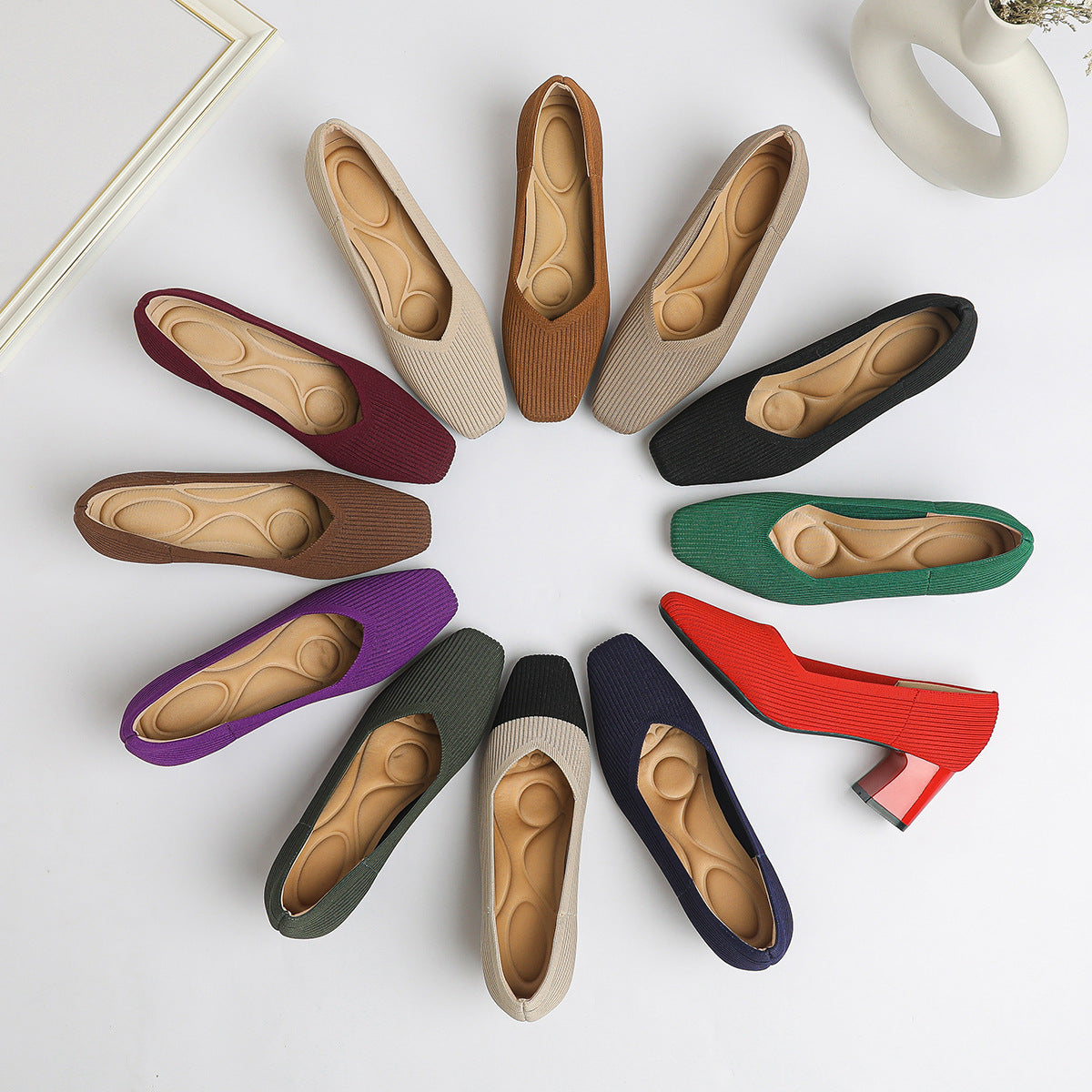 Women's Stiletto Knitted Heels