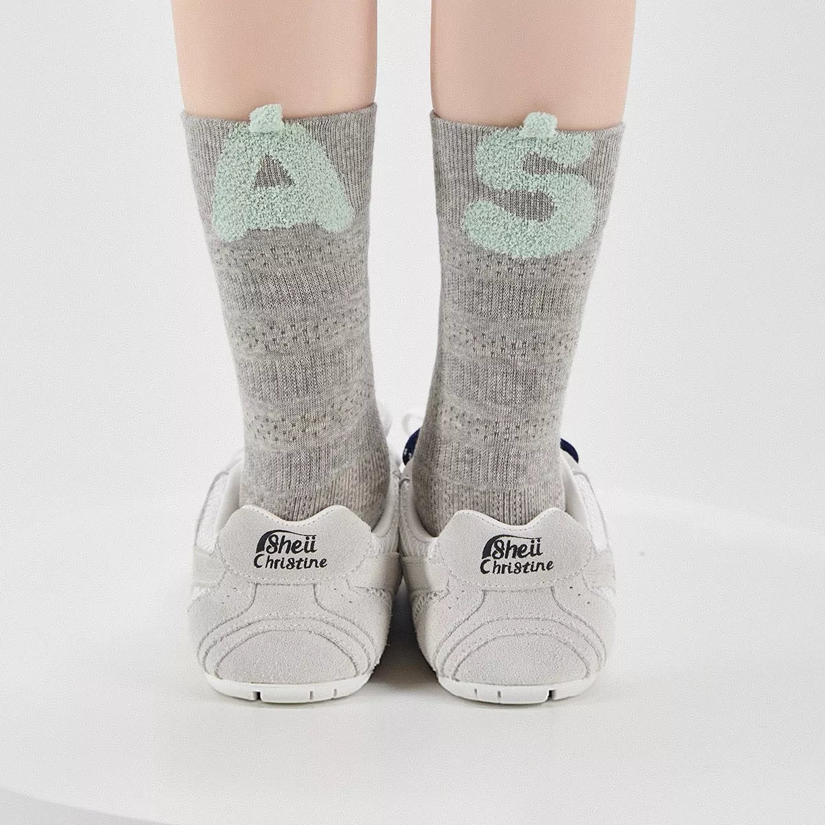 Breathable Letter Crew Socks