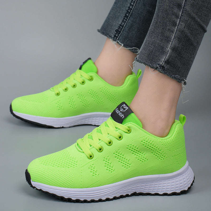 Women's Mesh Lace-Up Sneakers