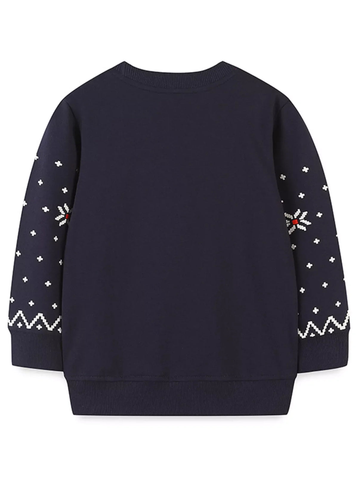 Children's Christmas Reindeer & Santa Round Neck Sweatshirt
