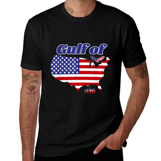 Camiseta con textura jaspeada del Golfo de Estados Unidos