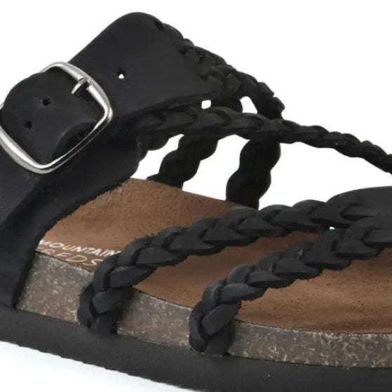 Woven Strappy Flat Loafers