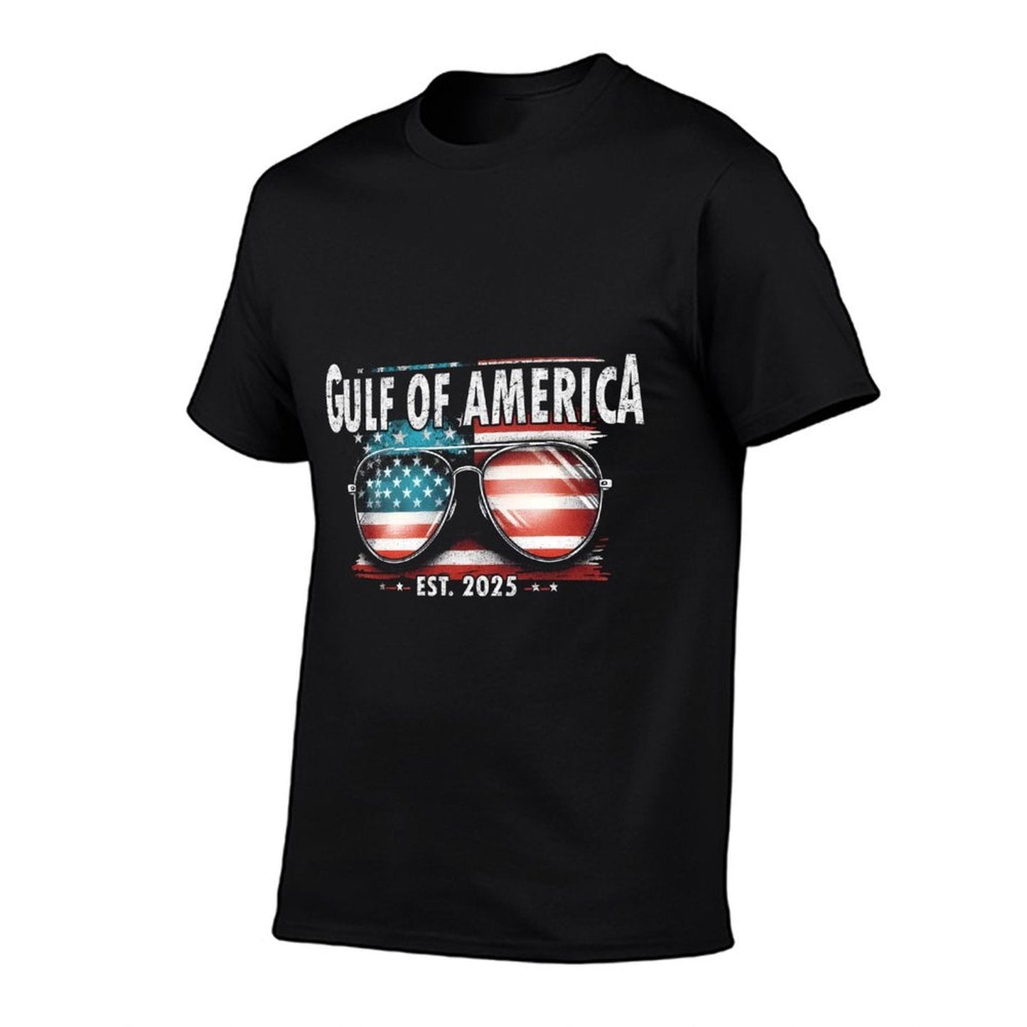Gulf Of USA America, US Retro Gulf Of USA America Est 2025 Summer-ready Fabric T-Shirt