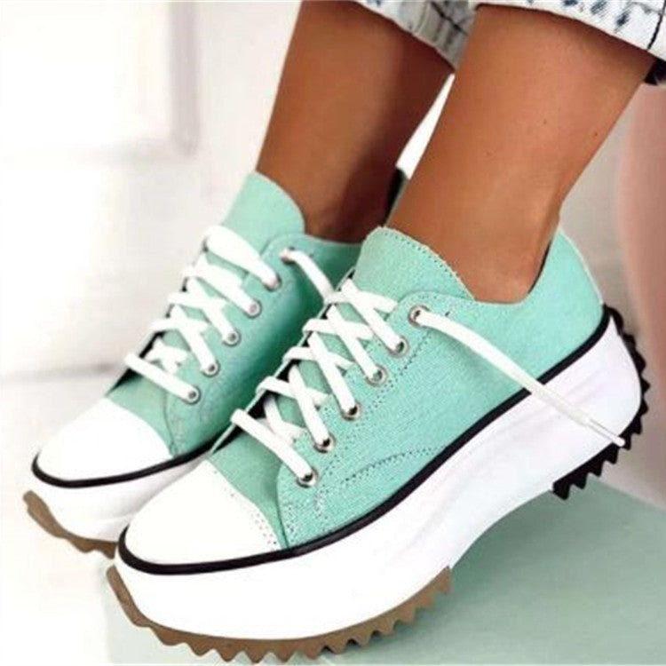 Women's Low-top Platform Canvas Shoes