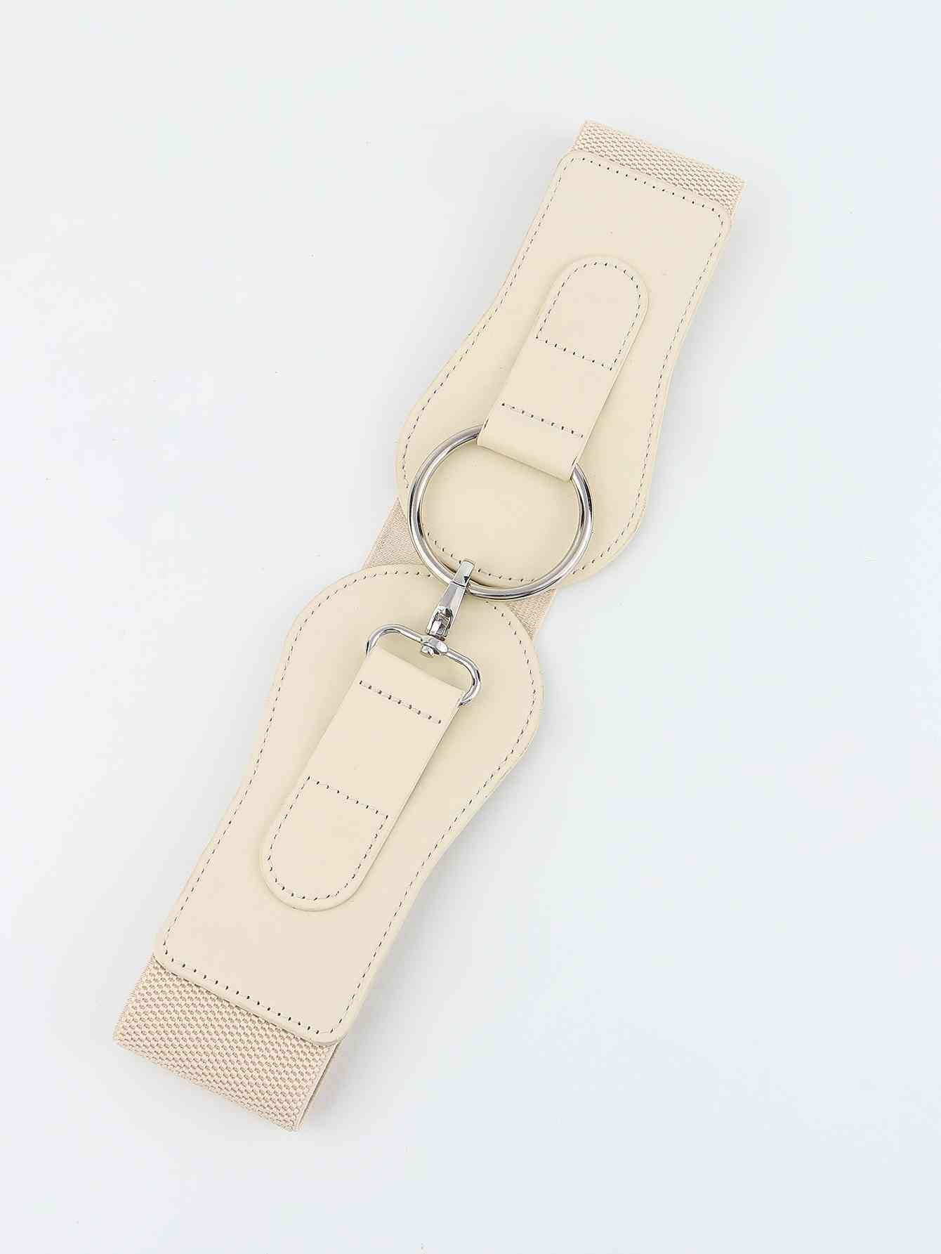Elegant Fashion PU Elastic Wide Belt – Adjustable Comfort Fit See size chart under “more details”