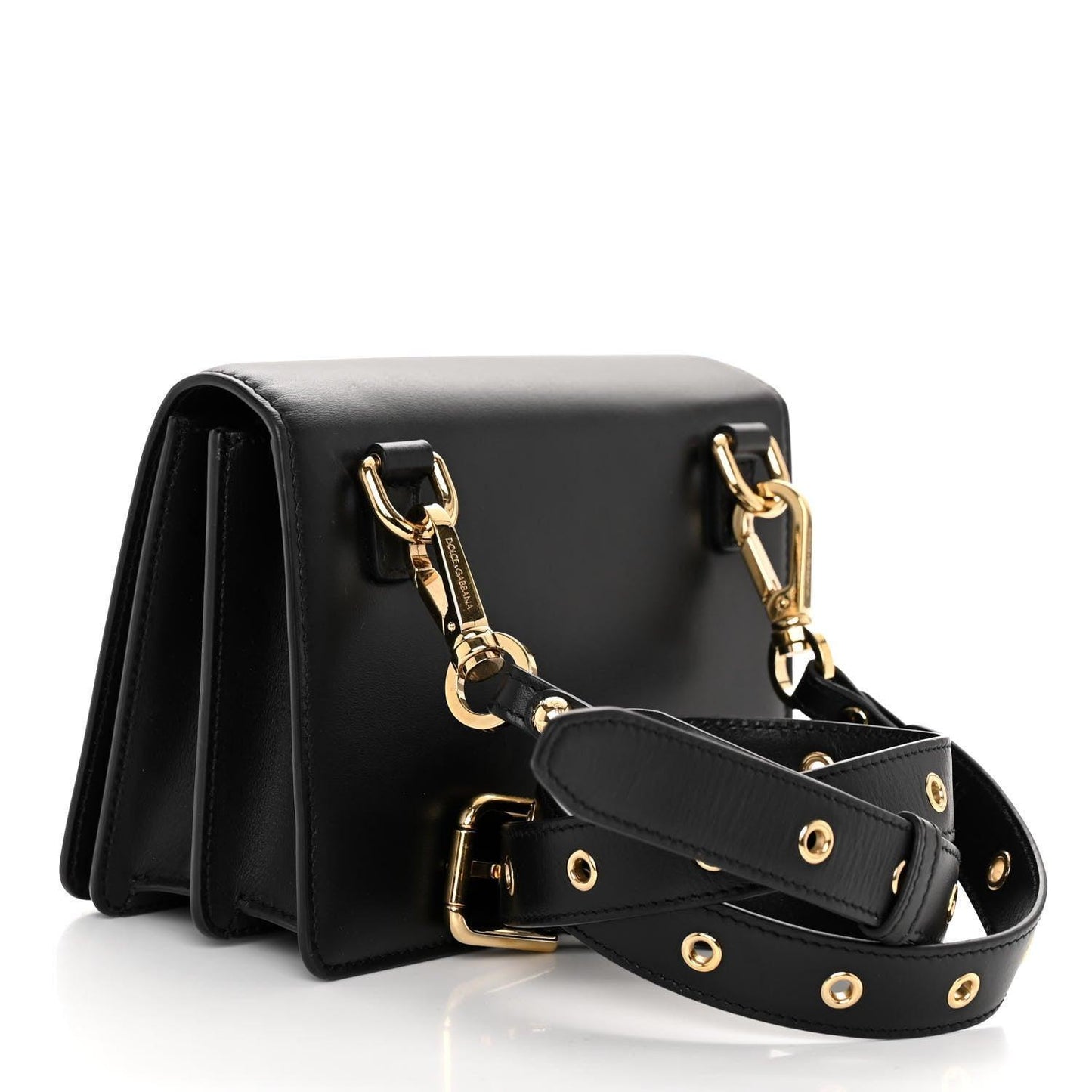Dolce & Gabbana Calfskin 3.5 Crossbody Bag Black