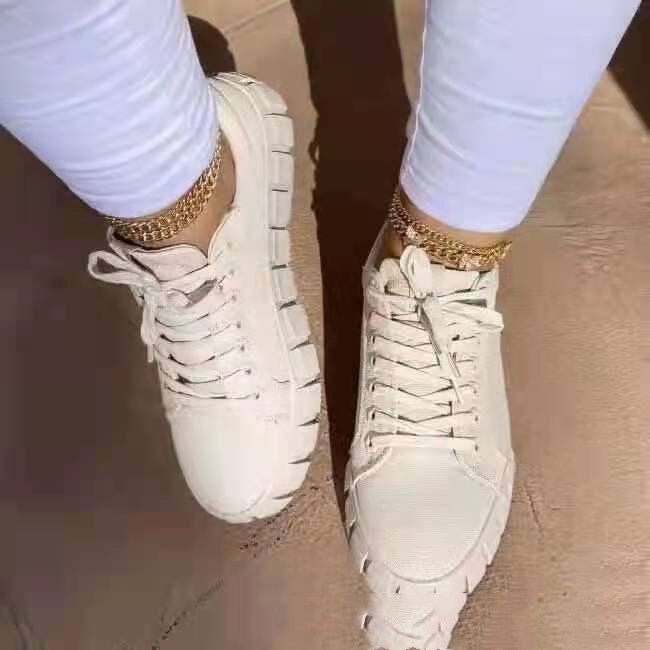 Canvas Platform Sneakers