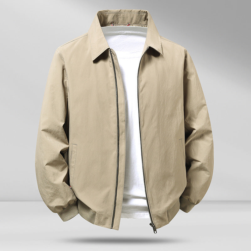 Men's Lapel Jacket Spring Autumn Outerwear