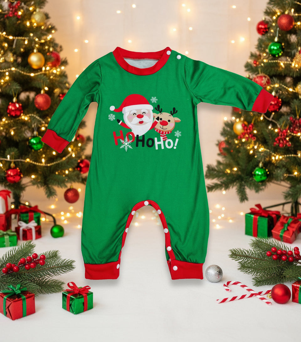 Conjunto de pijamas navideños a juego para la familia – Parte de arriba y ropa de dormir de Papá Noel para la familia