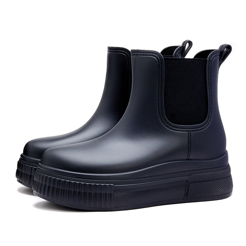 Non-slip Elastic-top Rain Boots