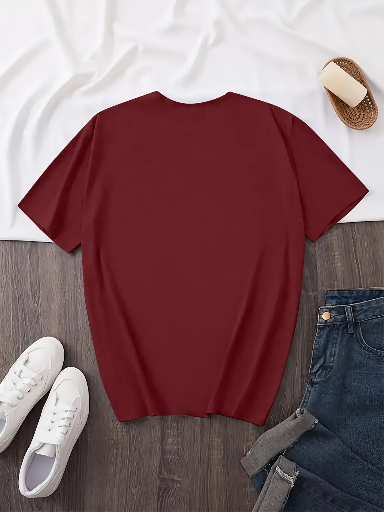 Women's Short Sleeve Round Neck Cotton T-Shirt