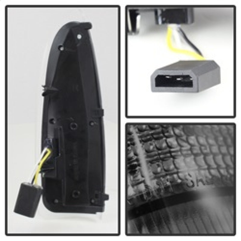 xTune Ford Superduty F250-F650 03-07 Lente de señal de espejo LED ámbar - Humo ACC-LED-FDSD99-MR-SM