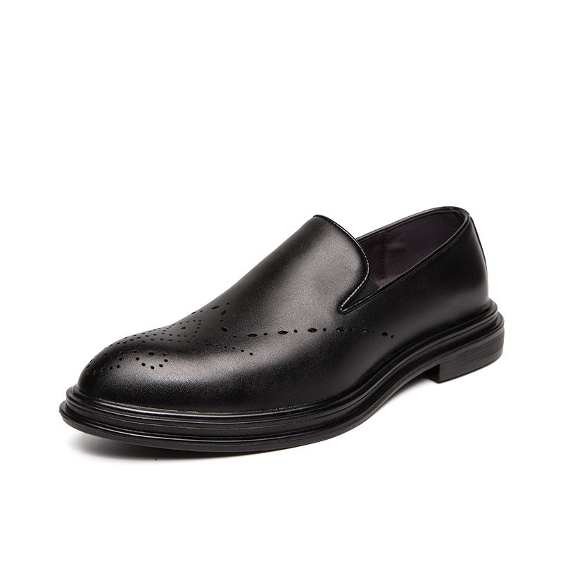 Big Size Men's Leather Shoes Slip-on Loafers
