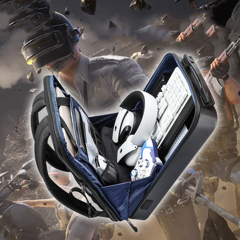 Men's Gaming PC Hard Shell Backpack