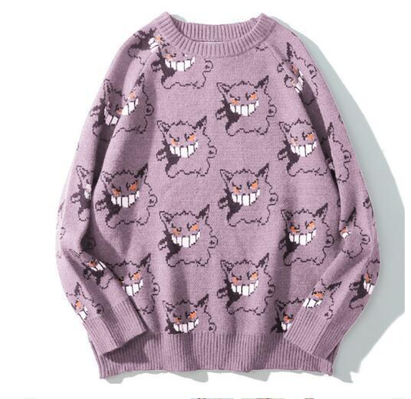 Dinosaur Jacquard Lazy Sweater Couple