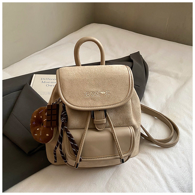 Preppy-style Commuter Backpack Fashionable And Vintage Travel Bag