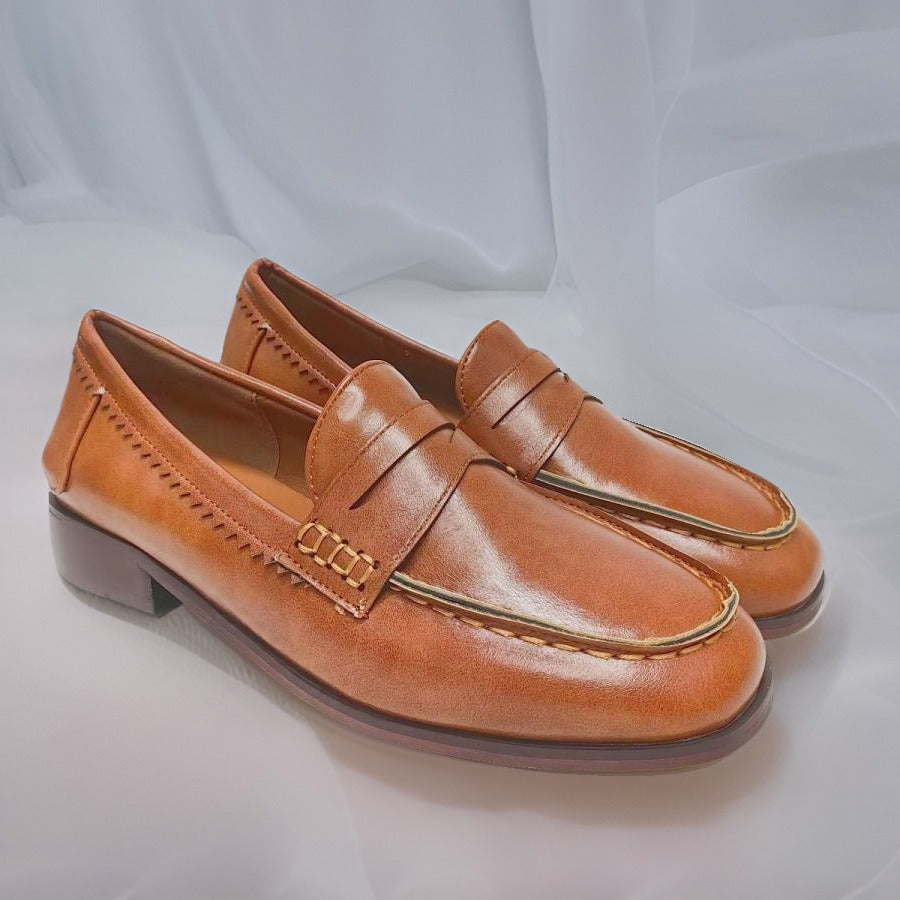 Women's Casual Versatile Low-heeled PU Dress Shoes