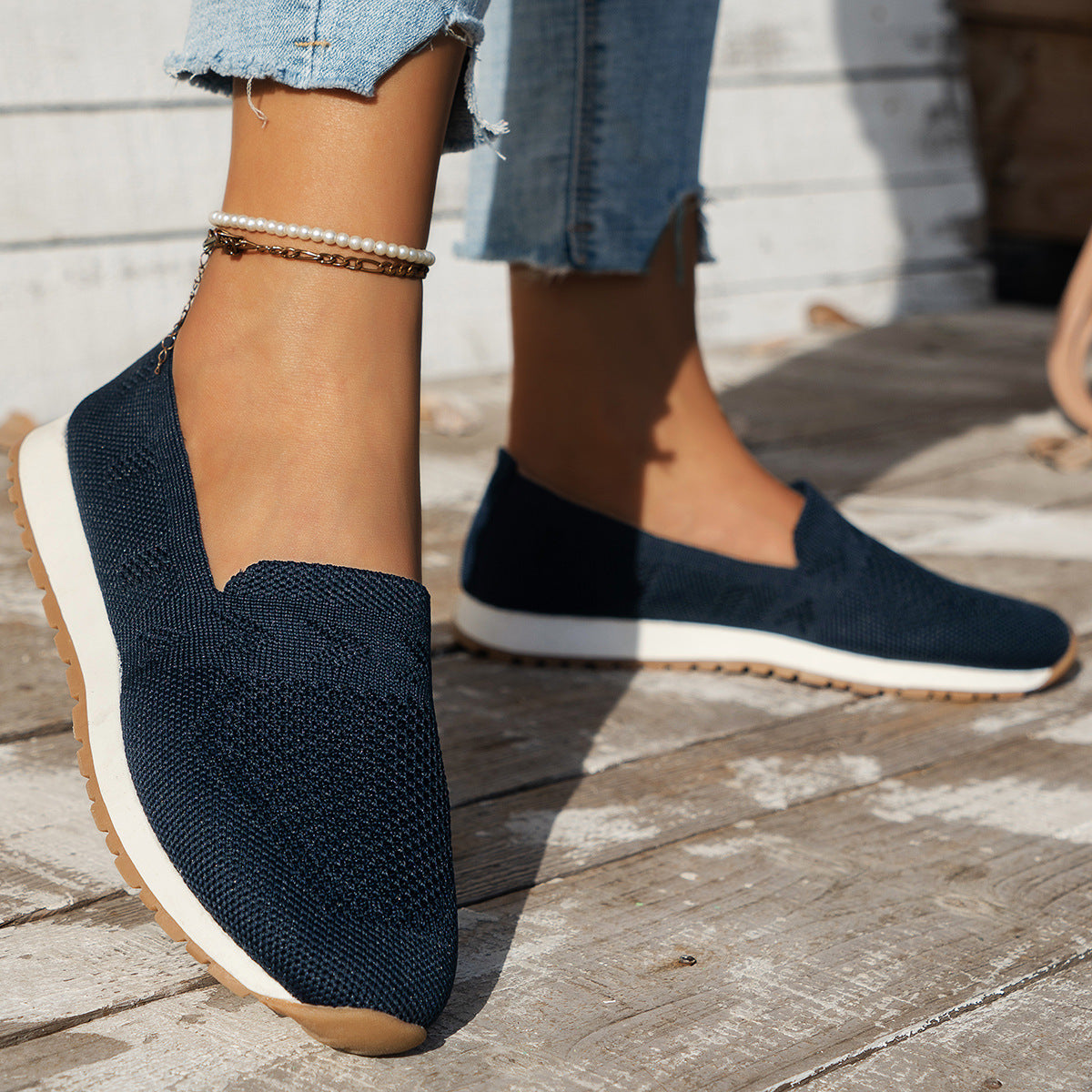 Women's Fashion Mesh Breathable Casual Flats