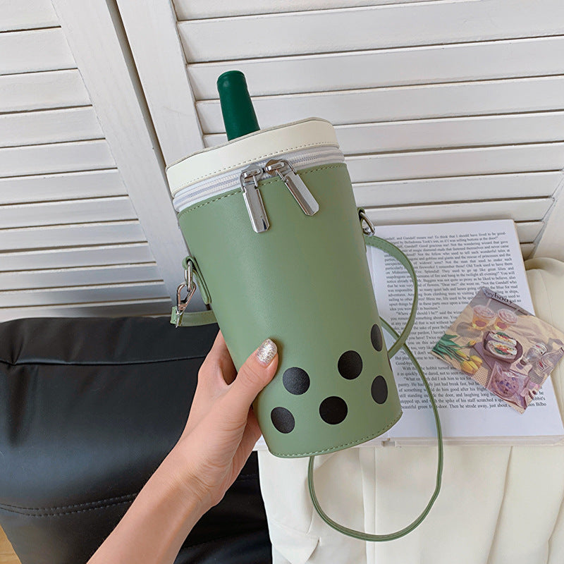 Women's Milk Tea Messenger Phone Bag Messenger Bag