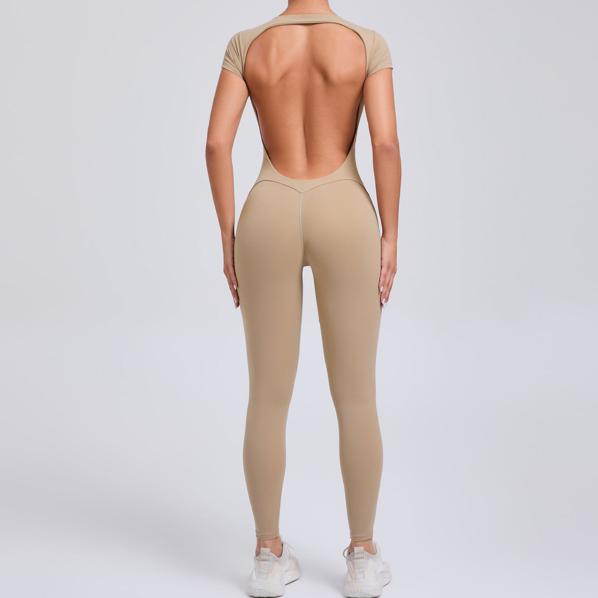 Women's Fashion Solid Color Quick-drying Yoga Bodysuit