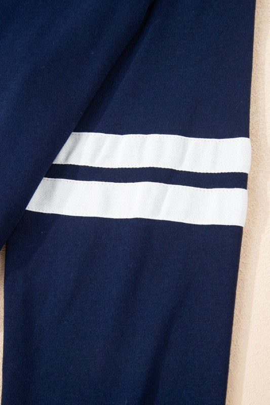 Conjunto de jersey y minifalda Varsity Stripe