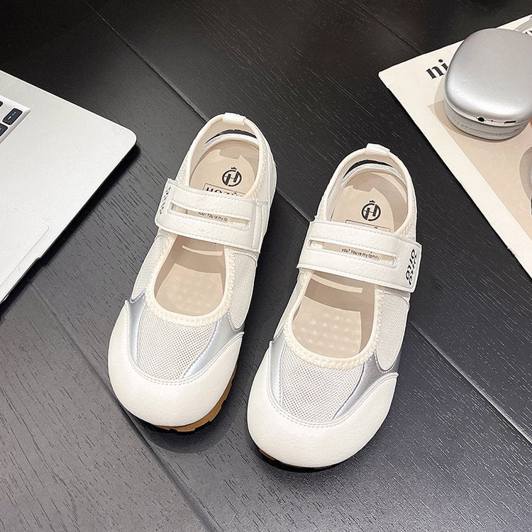 Women Breathable Mesh Roman Sandals, 2026 New Summer Comfort Flat Slip-on Shoes, Versatile Outdoor Flats To Match Dresses