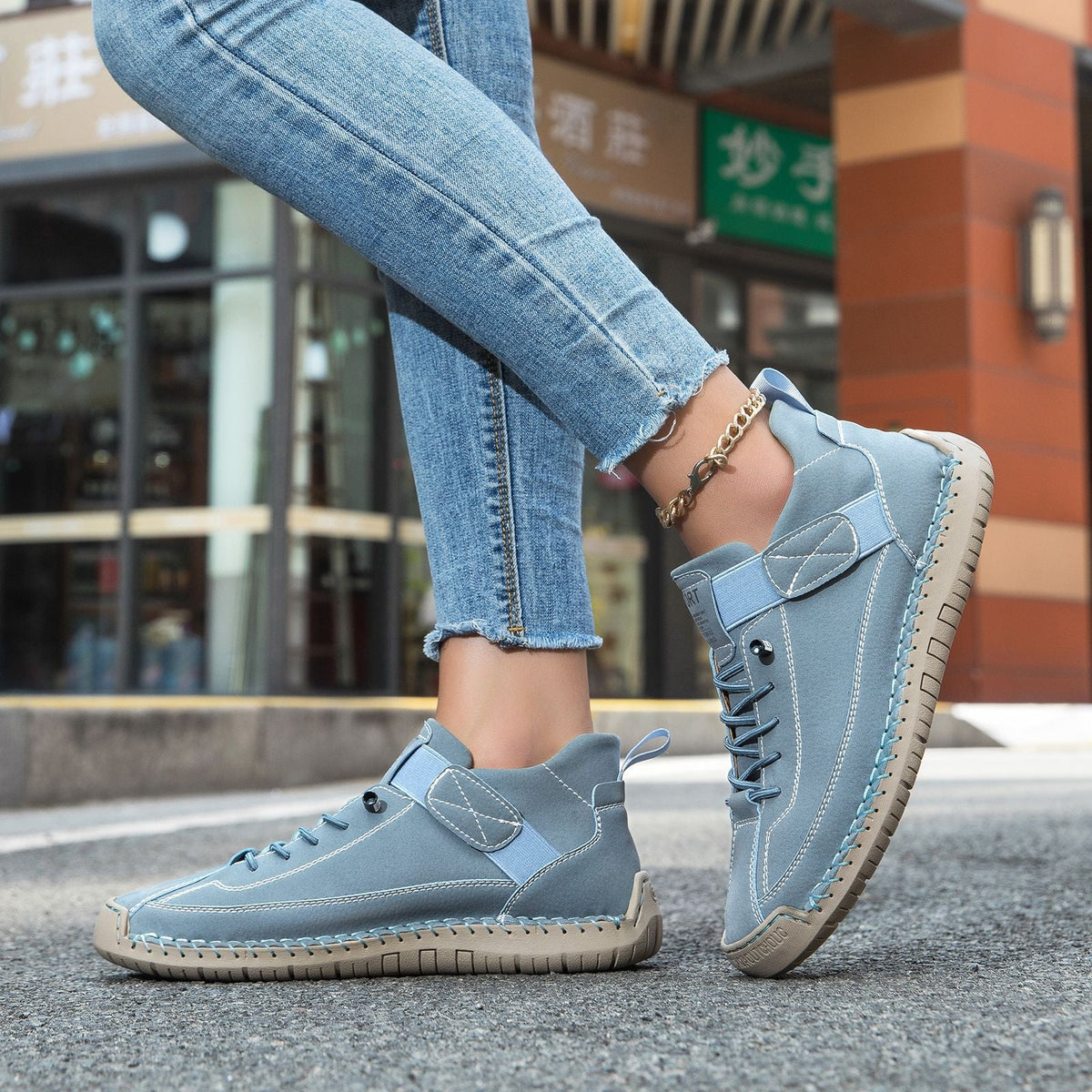 Casual Leather Ankle Boots