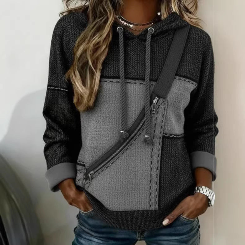 Sudadera con capucha impresa en 3D para mujer - Sudadera de manga larga