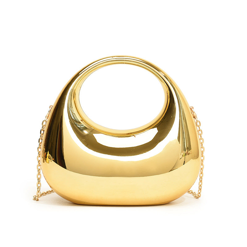 Acrylic Small Size Gold Handbag Chain Shoulder Oblique Handbag
