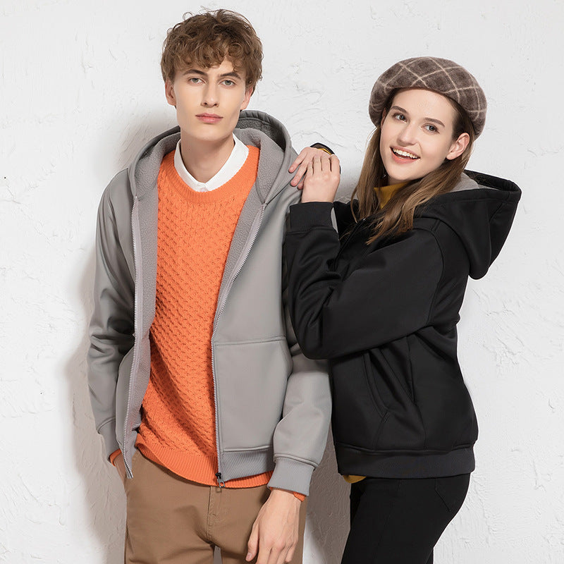 Chaqueta polar impermeable y cortavientos de mujer para exterior