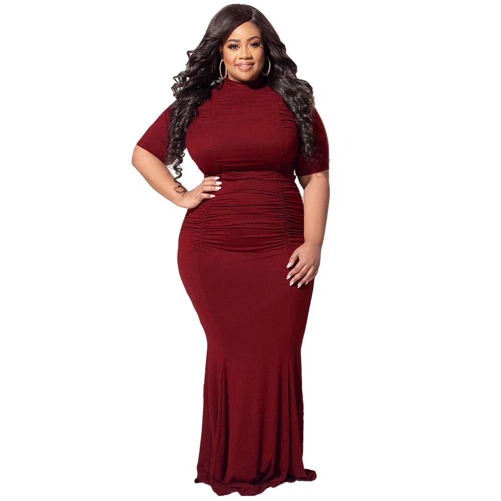 Midriff Outfit Plus Size Women's Two-piece Suit
