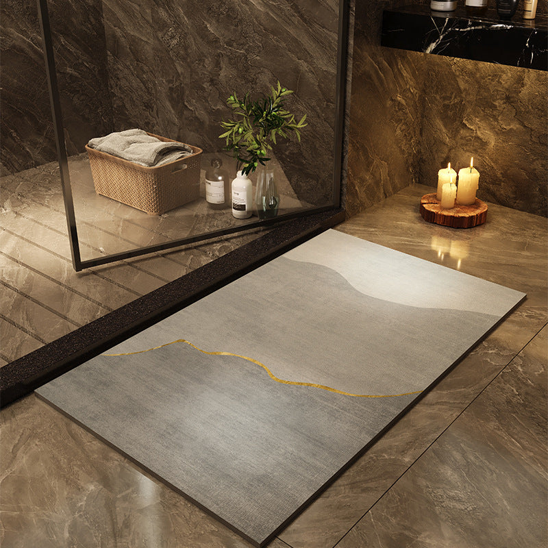 Printed Quick-drying Water-absorbent Bathroom Floor Mat