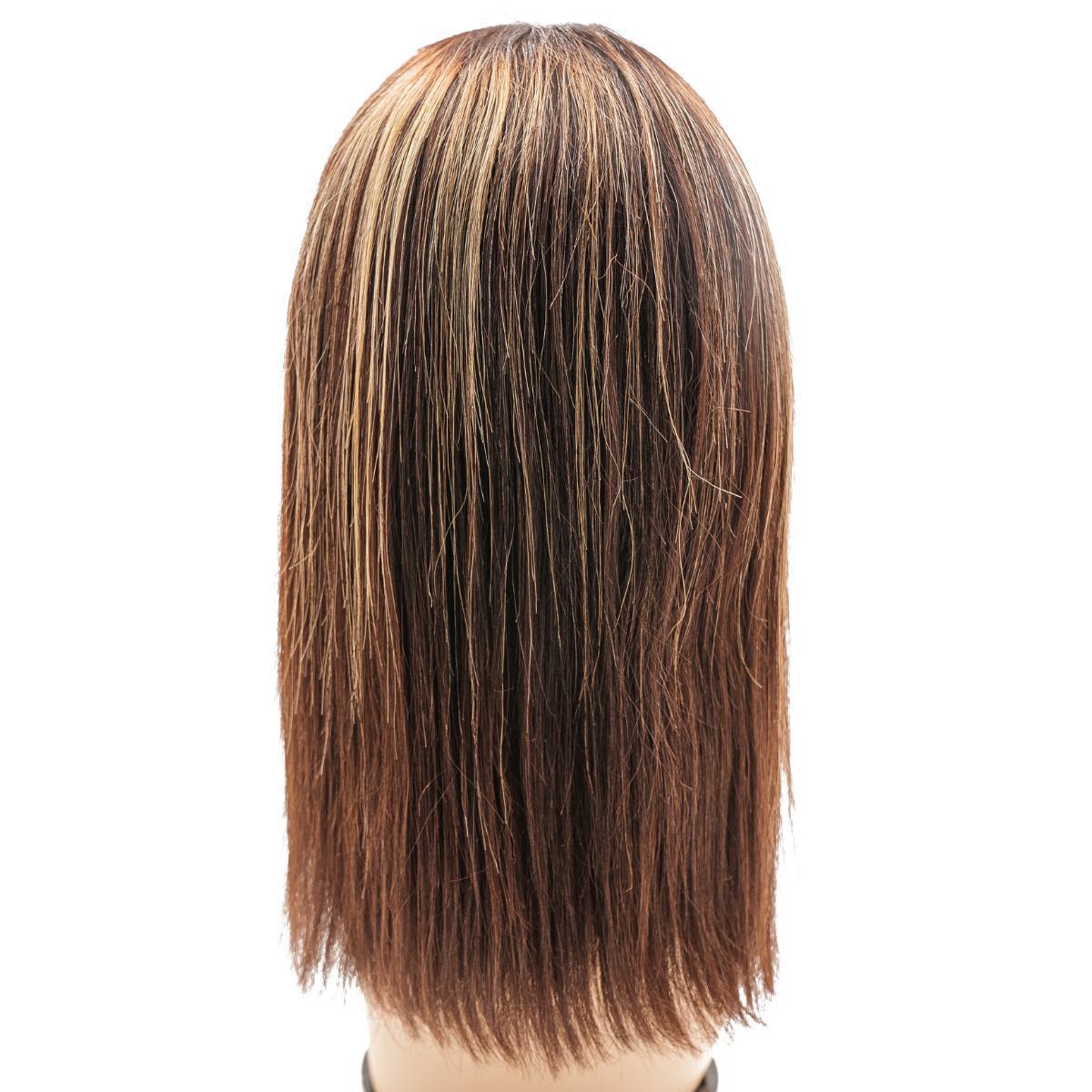 Peluca de encaje frontal transparente 13x4 Buttercup, bob de cabello 100% humano