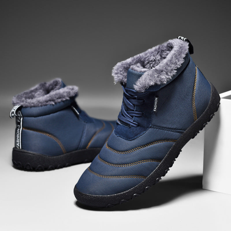 Fleece-Lined Casual Snow Boots