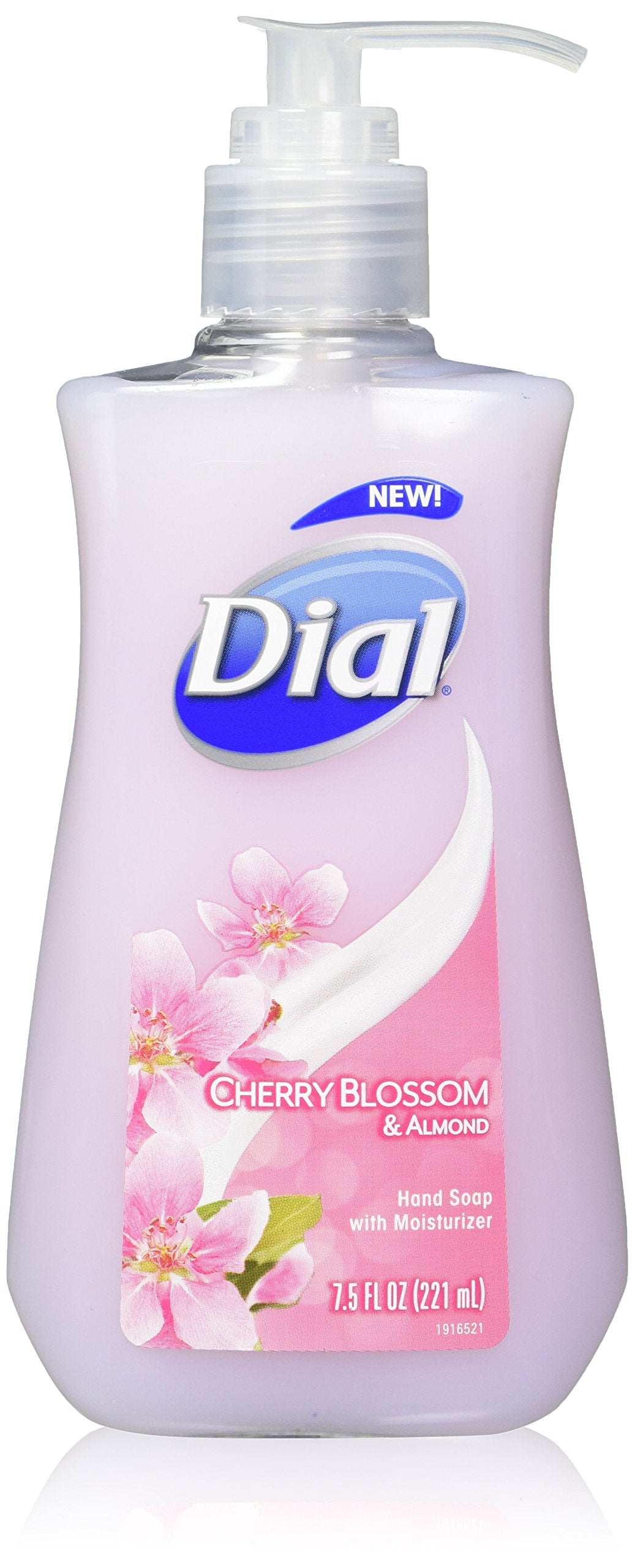 Dial Cherry Blossom & Almond Hand Soap with Moisturizer 7.5 Fl Oz (Pack of 6)