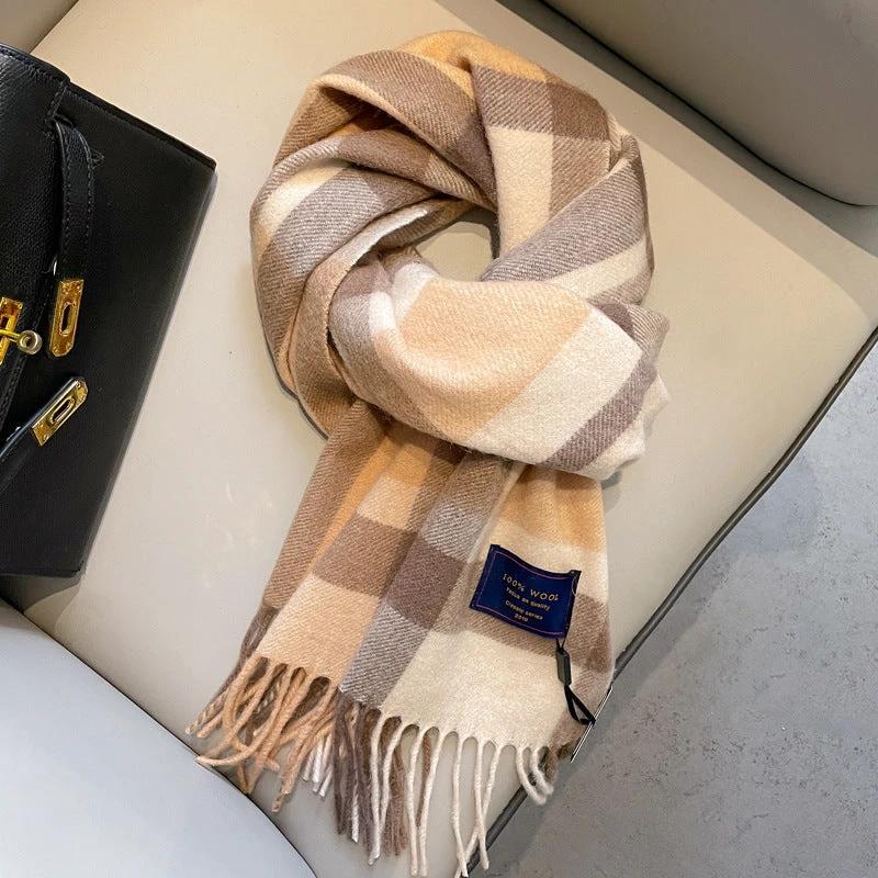 Men's Wool Scarf Winter