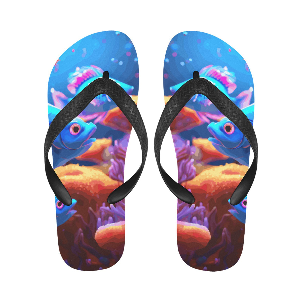 Blue Fish Flip Flops for Men & Women