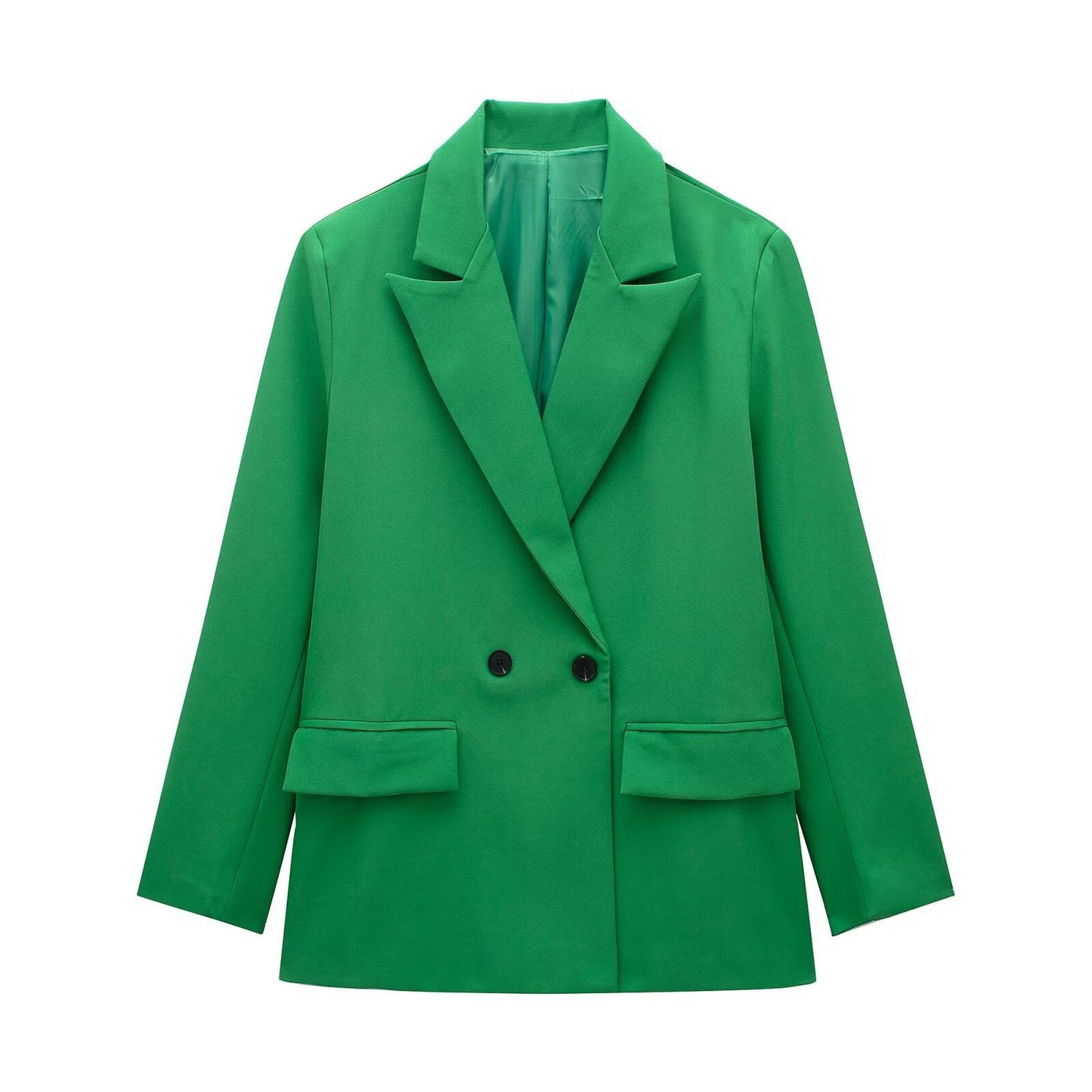 Summer Casual Relaxed-fit Double-breasted Blazer
