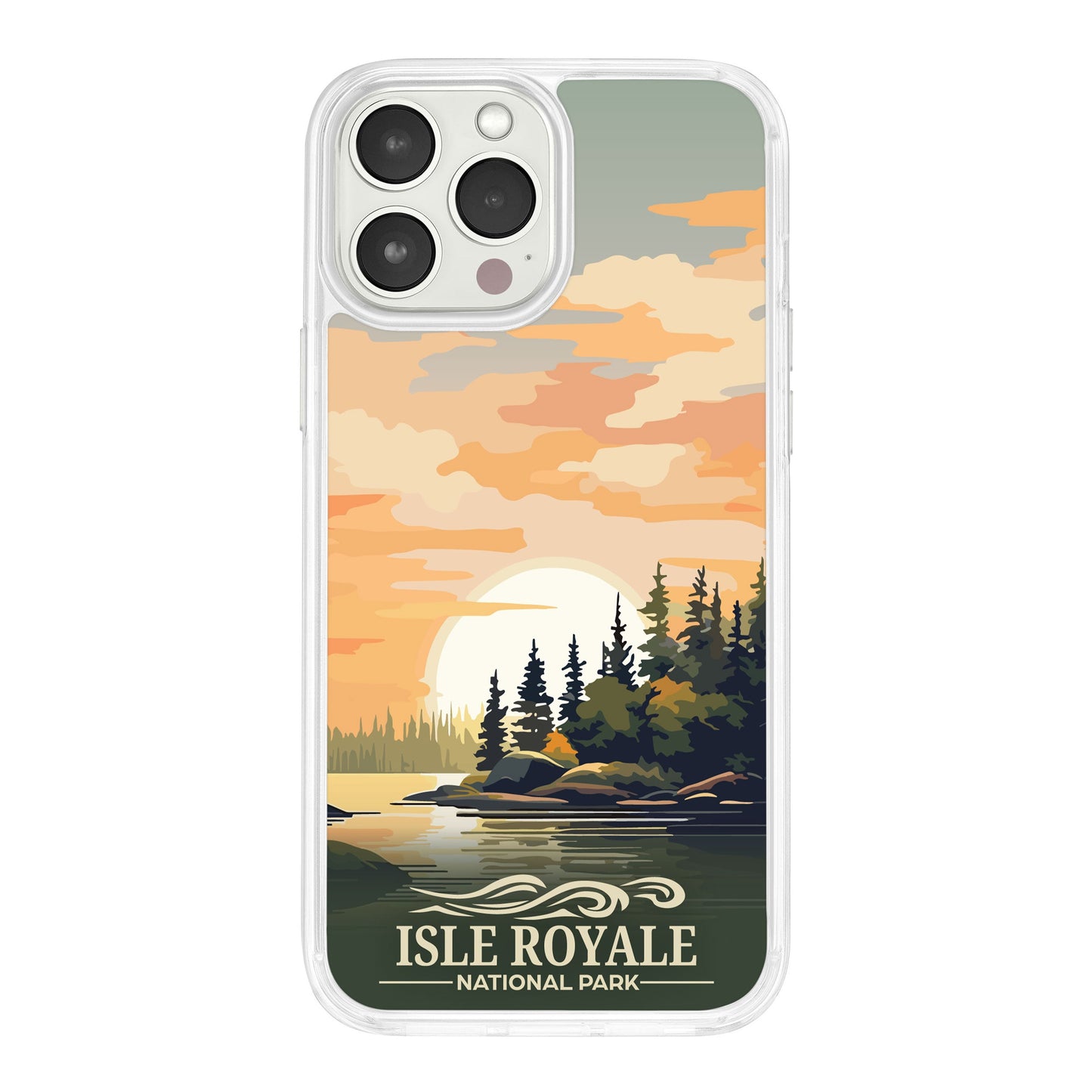 National Parks Isla Royale HD Apple iPhone 12 Series Mag-Safe Phone Case