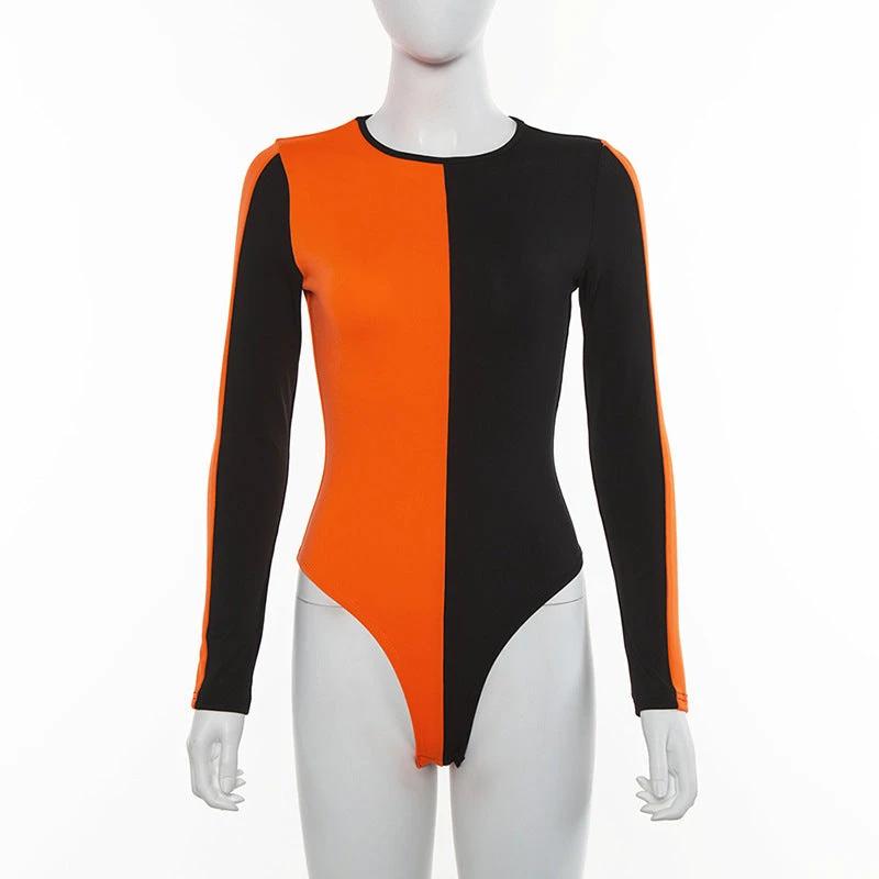 Contrast Long Sleeve Bodysuit