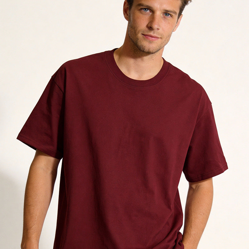 Cotton T-shirt ColorfulUnisexSolid Color