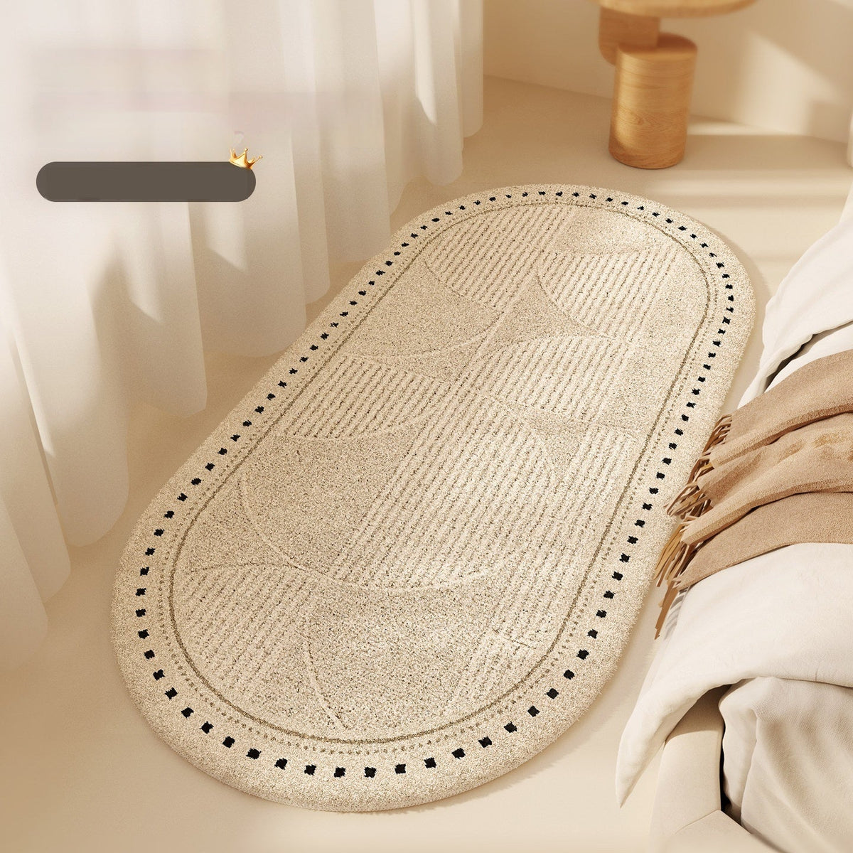 French Light Cream Style Bedroom Ins Style Bedside Carpet