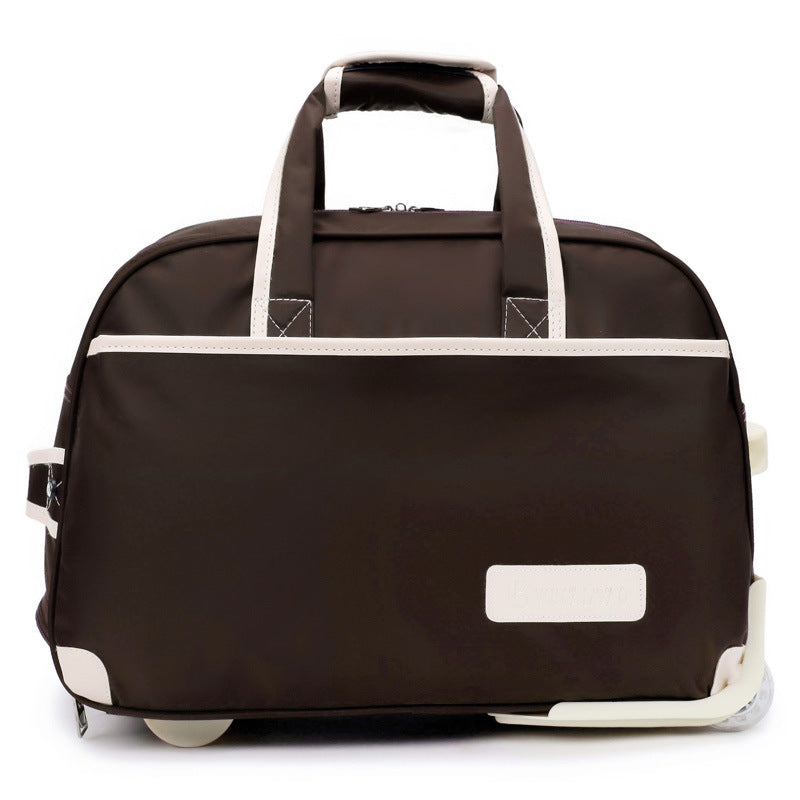 Oxford Pull Rod Nylon Waterproof Large Capacity Travel Bag