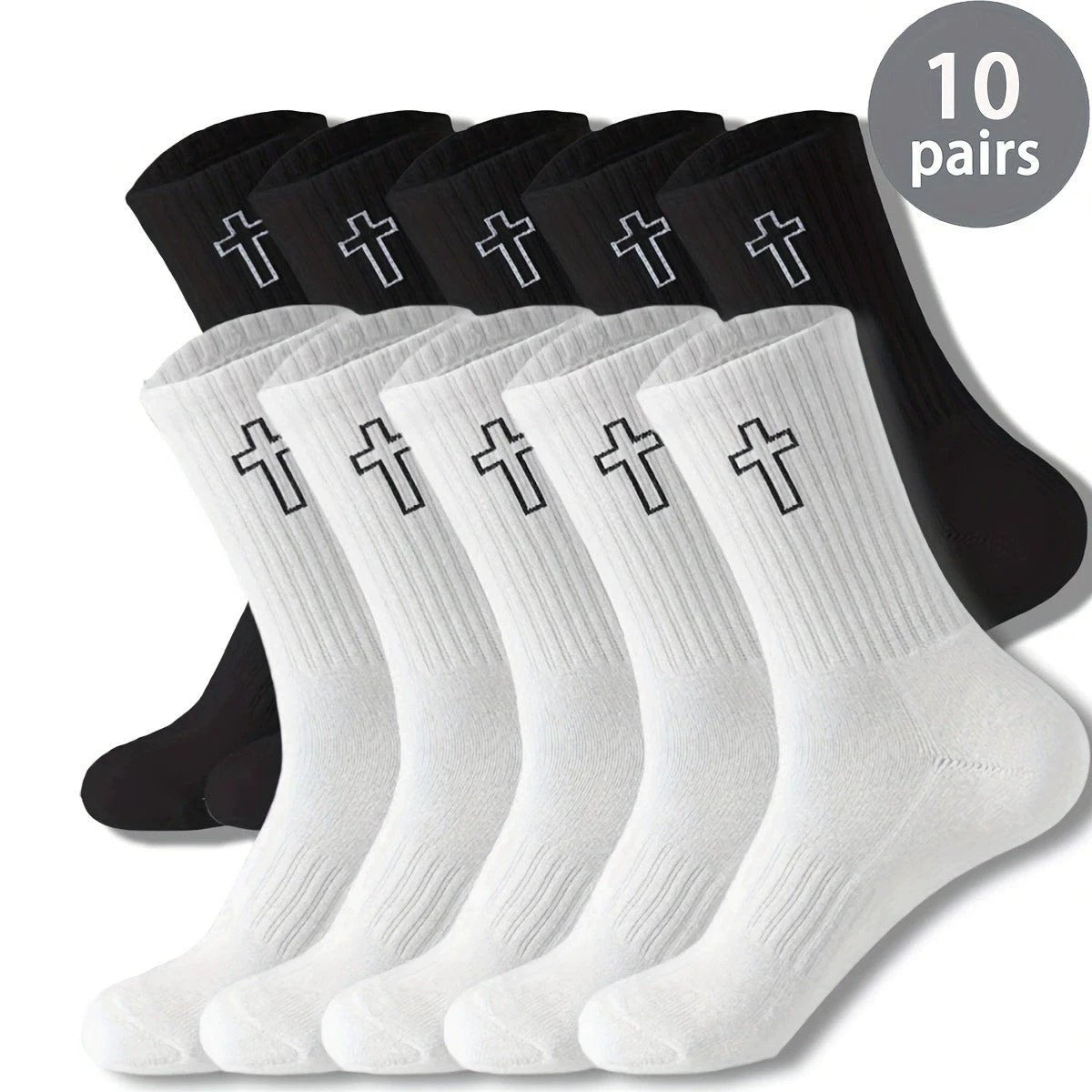 Men's Sweat Absorbing Leisure Mid-calf Socks