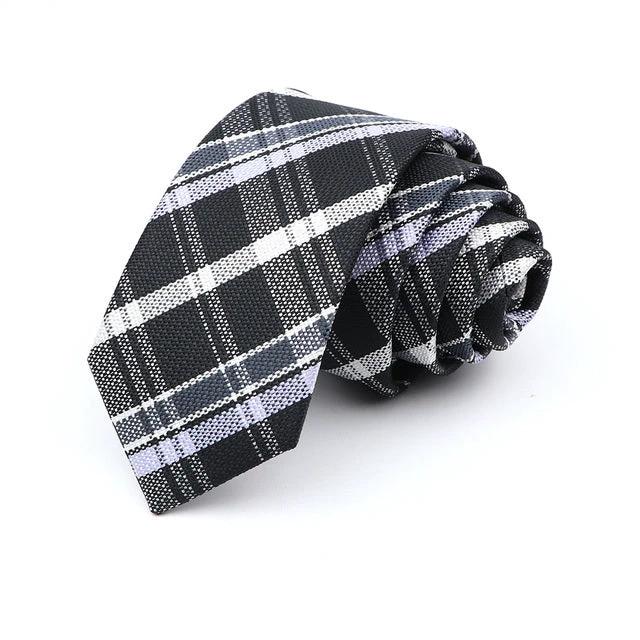 Men's 6cm Casual Ties Skinny Tie Fashion Polyester Plaid